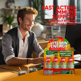 Vitamin Energy Immune+ Presentación portátil, pack de 24 unidades.