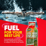 Vitamin Energy Immune+ Sabor fruta, experiencia agradable al beber.