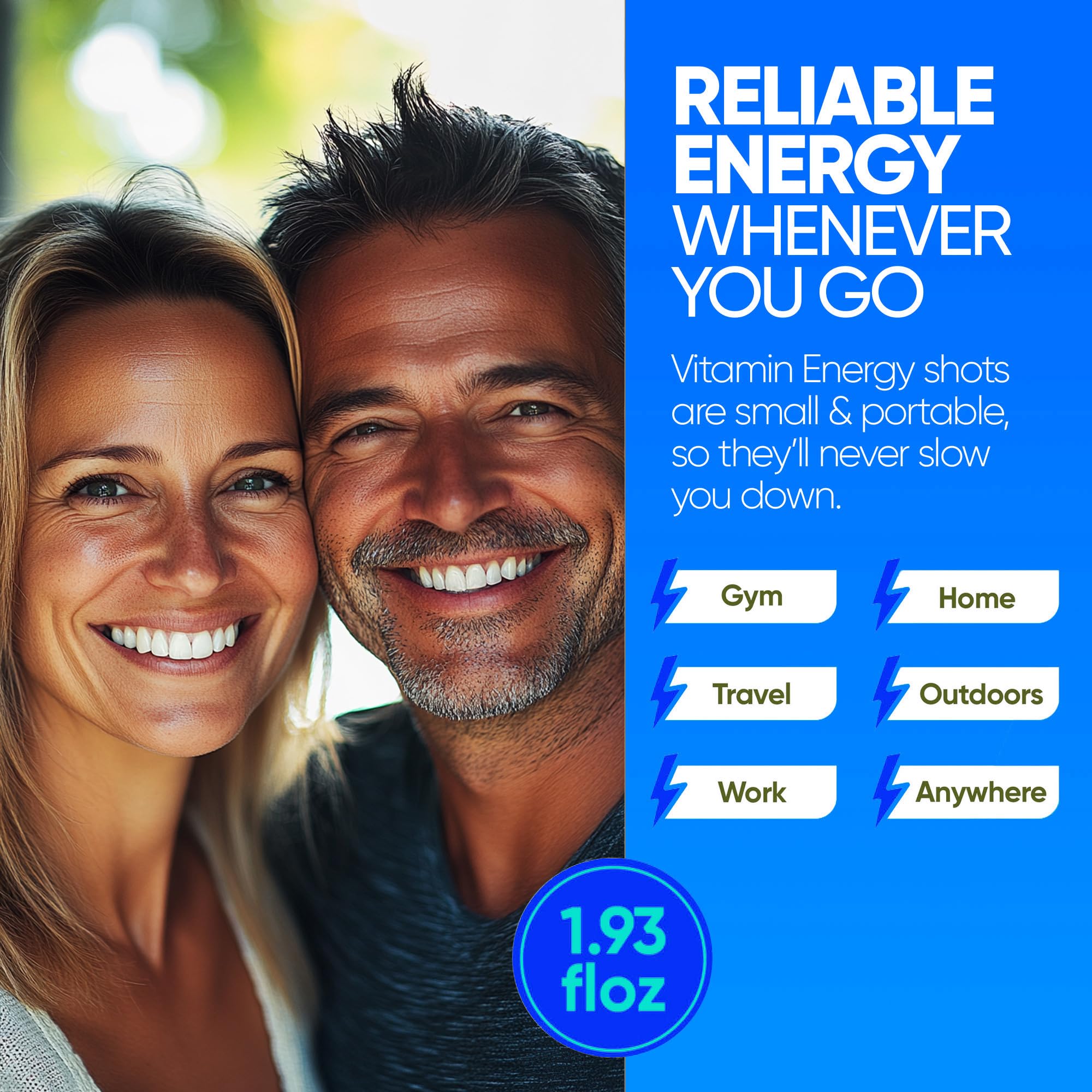 Vitamin Energy Immune+ shot 260 mg cafeína natural, impulso rápido y limpio.
