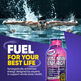 Vitamin Energy Immune+ Shot uva, nutrientes para energía y concentración.