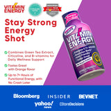Vitamin Energy Immune+ Shot uva, vaso destaca color morado y frescura.