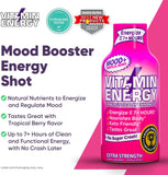Vitamin Energy Mood+ Shot, lote-sqf, producido en instalación certificada en EE. UU.