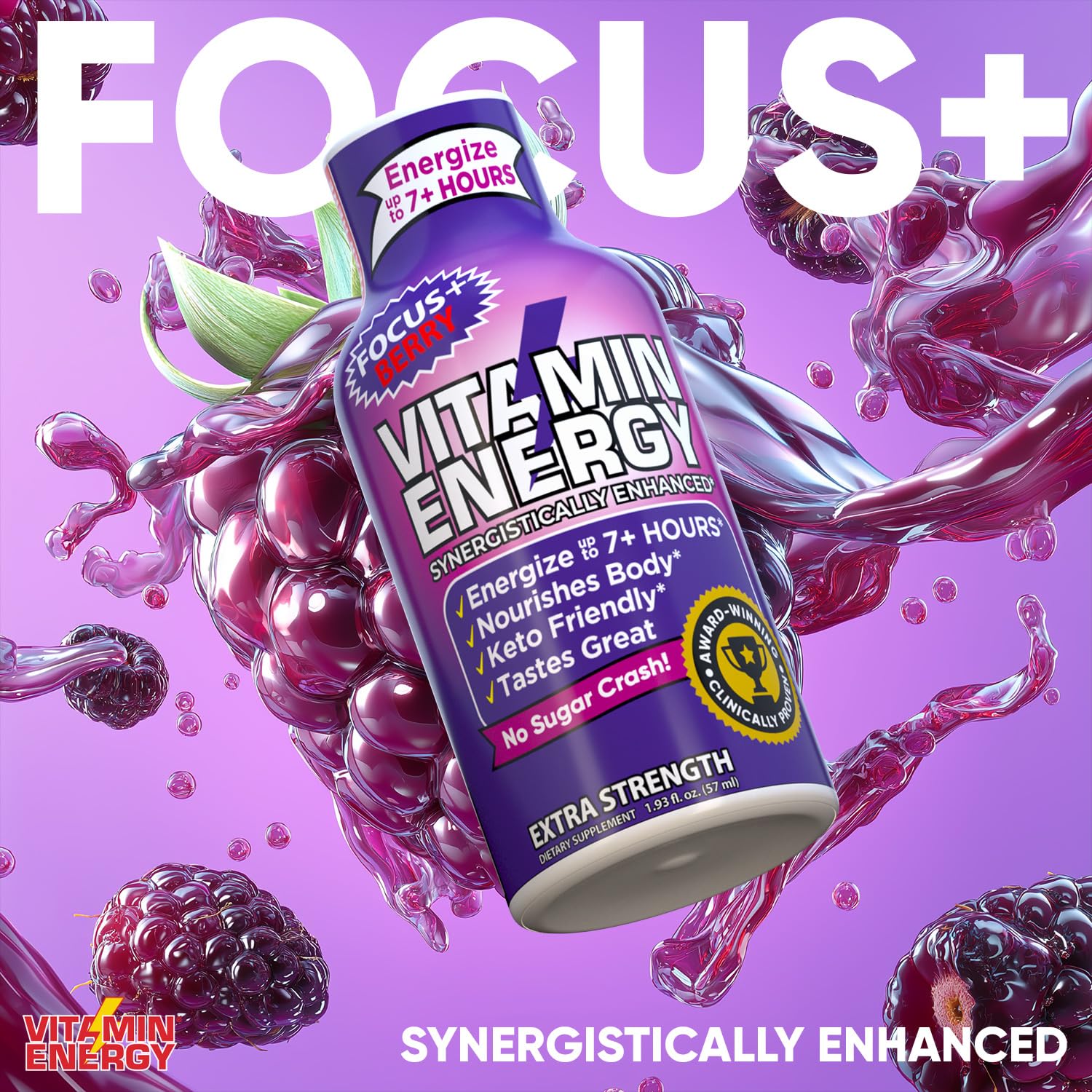 Vitamin Energy paquete de 48 unidades frambuesa para consumo diario