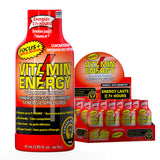 Vitamin Energy Focus+ Infusión Tropical, empaque compacto para energía rápida.