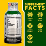 Vitamin Energy Shot: verter en vaso para comenzar una sesión de trabajo con claridad.