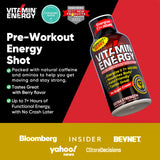 Vitamin Energy Workout+ usuario entrenando con el shot rápido en acción.