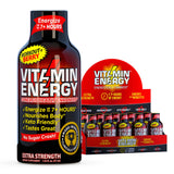 Vitamin Energy Workout+ frente al envase, diseño y sabor a frutos rojos visibles.