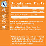 The Vitamin Shoppe NAC cápsulas primer plano ideal para dosificación diaria.