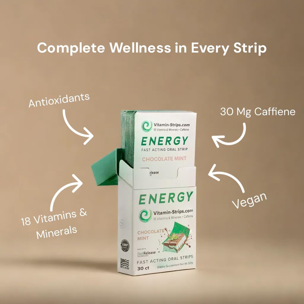 Vitamin-Strips 18 vitaminas y minerales para soporte energético equilibrado.