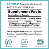 Vitamin World Magnesium Complex: formas bio-disponibles para mejor absorción de magnesio.
