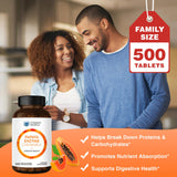 Vitamin World Papaya Enzymes: opción libre de gluten para una digestión suave.