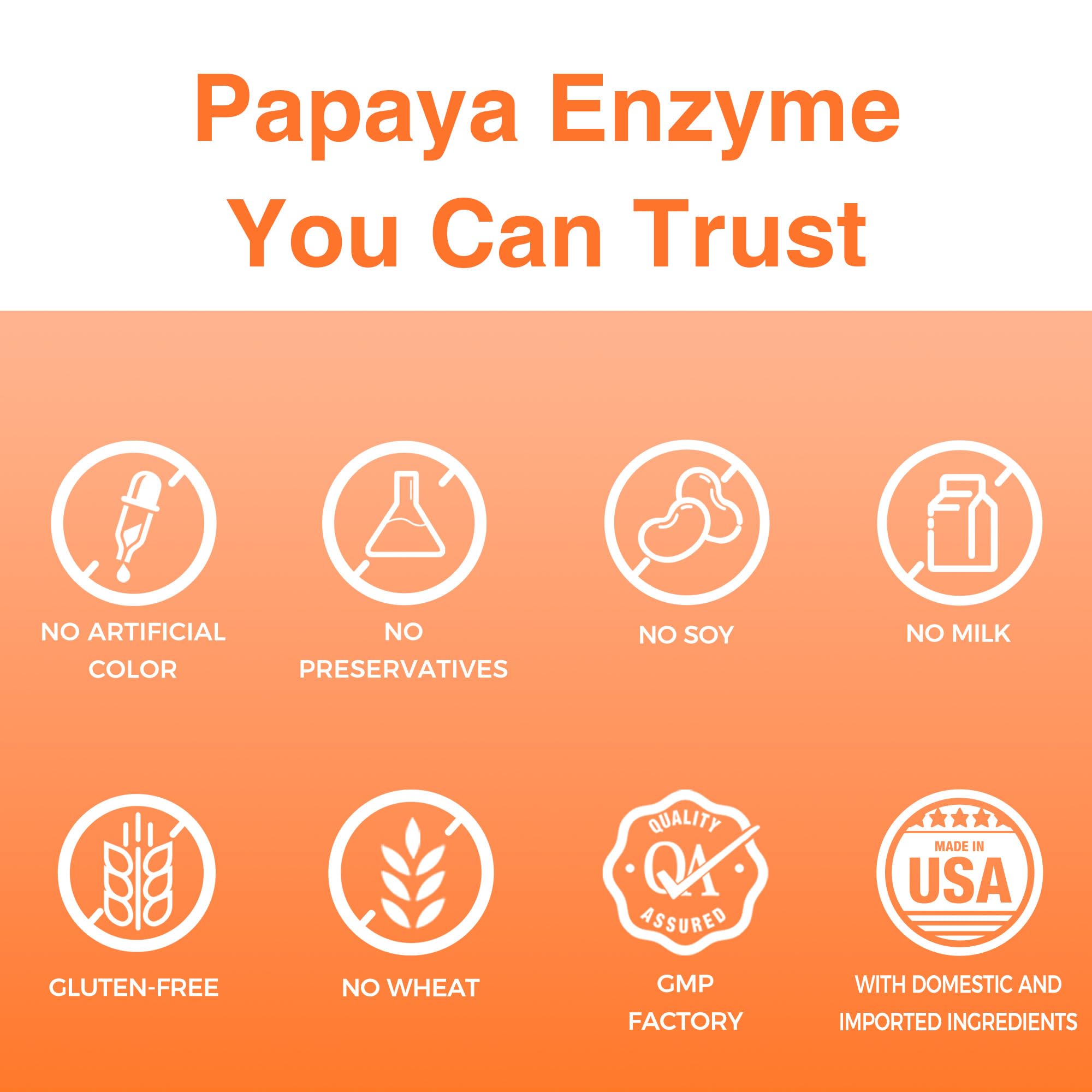 Vitamin World Papaya Enzymes: apoyo suave a la digestión de proteínas y carbohidratos.