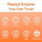 Vitamin World Papaya Enzymes: apoyo suave a la digestión de proteínas y carbohidratos.