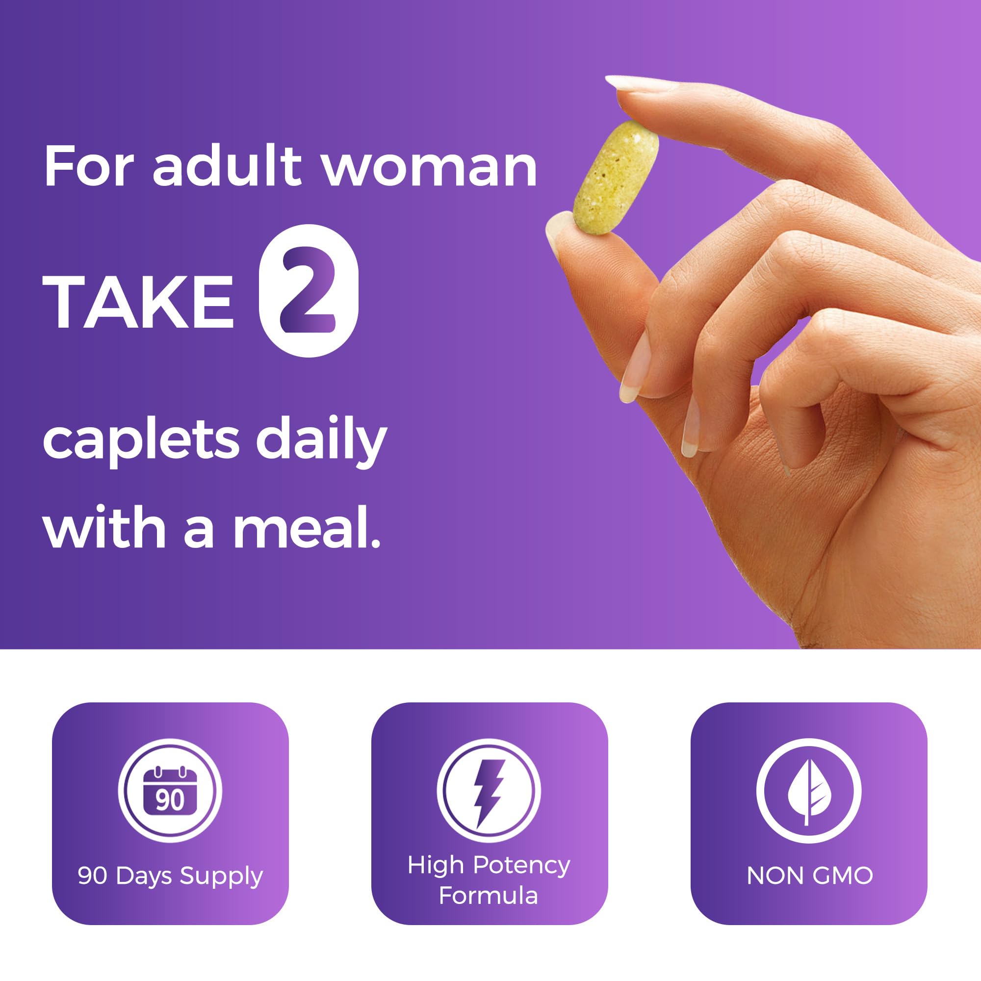 Vitamin World Ultra 360 para mujer: ingredientes como hierro y biotina