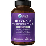 Vitamin World Ultra 360 caplets en frasco para nutrición diaria