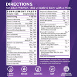 Etiqueta de Vitamin World Ultra 360 en frasco con información de ingredientes