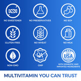 Uso diario recomendado de Vitamin World Ultra 360 para salud general masculina.