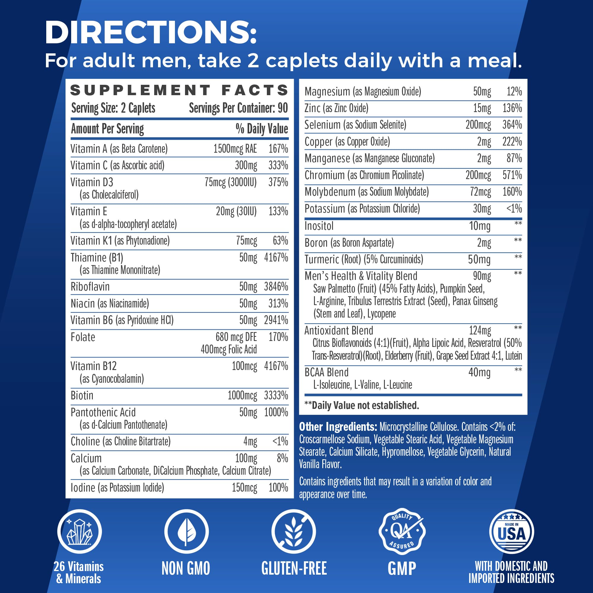 Etiqueta de Vitamin World Ultra 360 con nutrientes clave para la inmunidad.