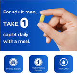 Vitamin World Ultra 360 para hombres, persona sosteniendo la caja con confianza.