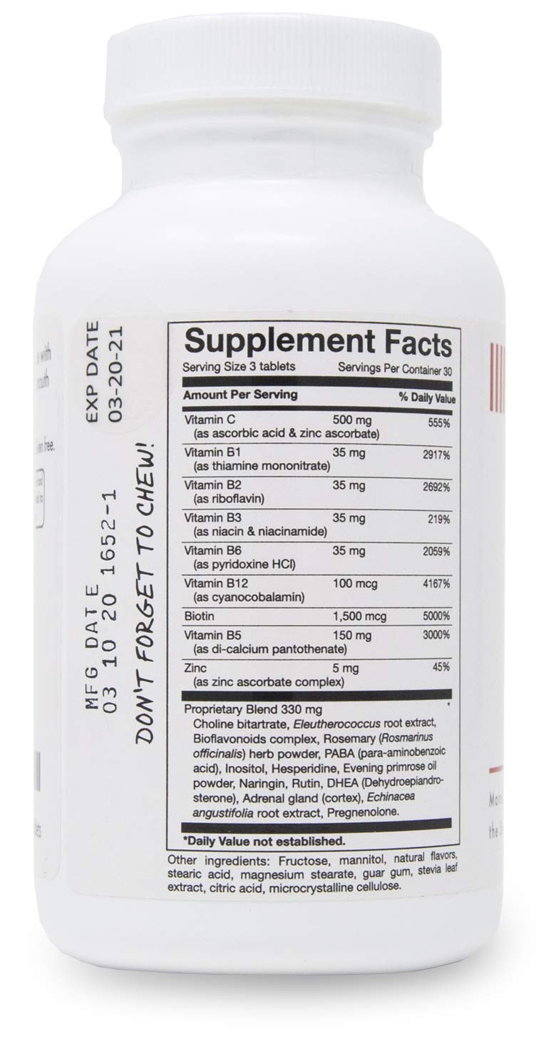 Tabletas de disolución rápida VitaminMed, textura fácil y agradable al masticarlas