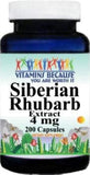 Vitamins Because extracto de ruibarbo siberiano 4 mg en cápsulas para uso diario.
