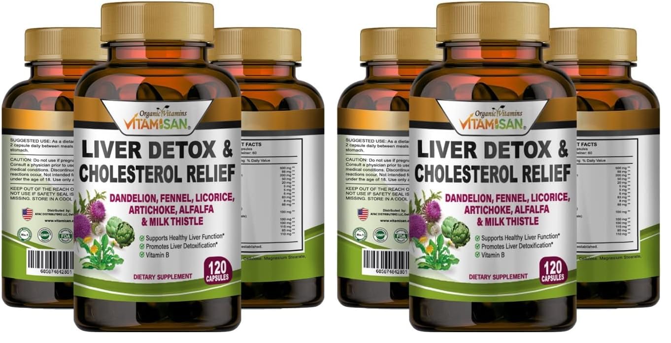VITAMISAN desintoxicación hepática: botella de cápsulas para detox suave.