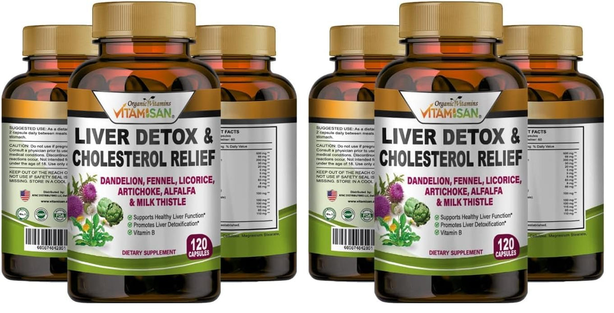 VITAMISAN desintoxicación hepática: botella de cápsulas para detox suave.