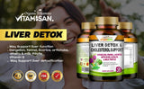 VITAMISAN pack detox de dos botes, etiqueta clara para consulta rápida.