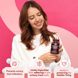 Etiqueta frontal de Vitamized con arándano y D‑mannosa para confianza.