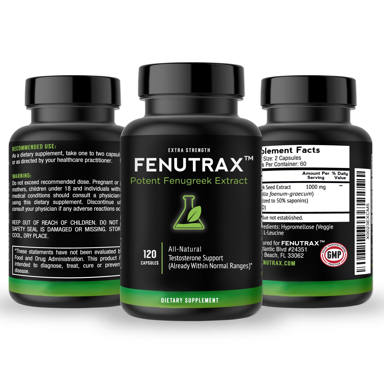 VitaMonk FenuTrax: logo de la marca inspira confianza en suplementos naturales.