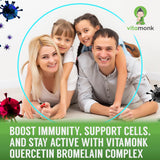 VitaMonk Quercetina Complejo, quercetina fitozoma para entrega eficiente.