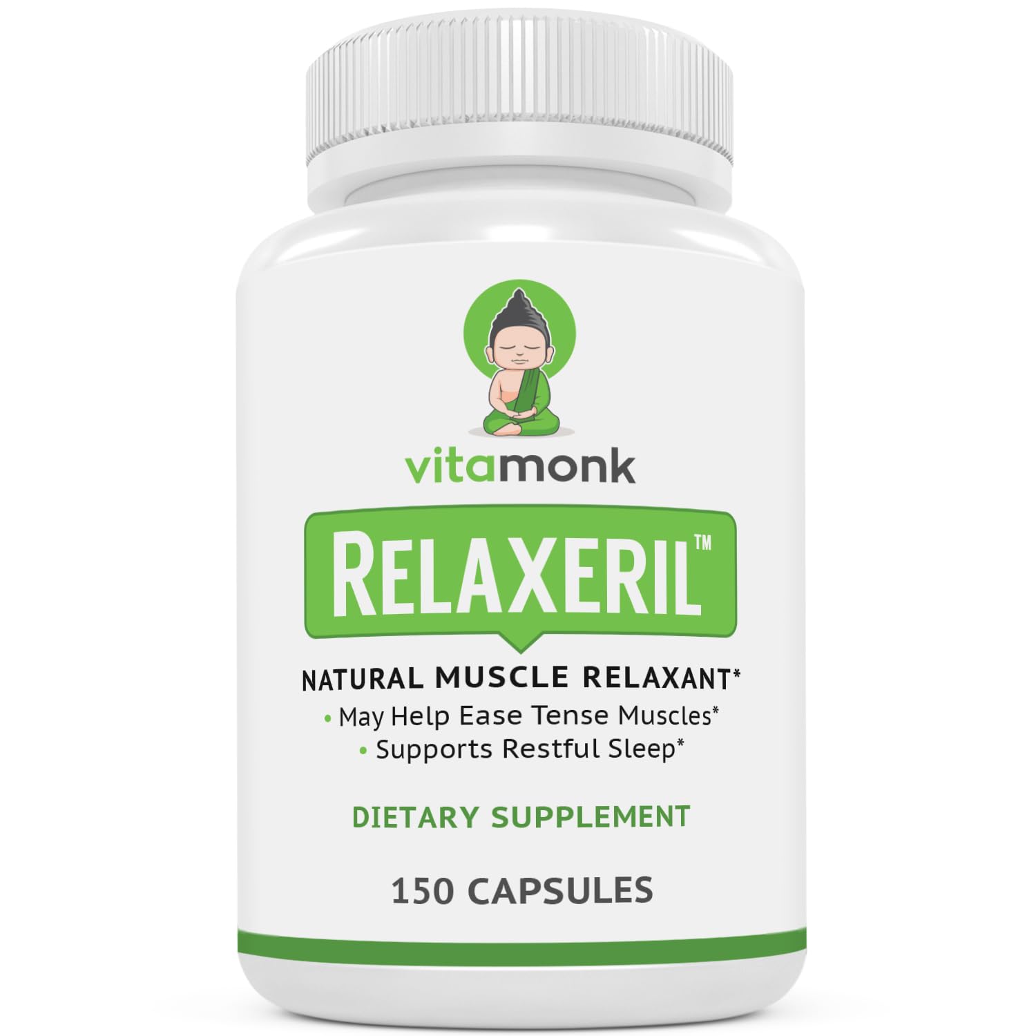 Vitamonk Relaxeril cápsulas, apoyo temporal para tensión muscular