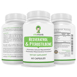 VitaMonk Resveratrol con Pterostilbeno, empaque sostenible para cuidado ambiental