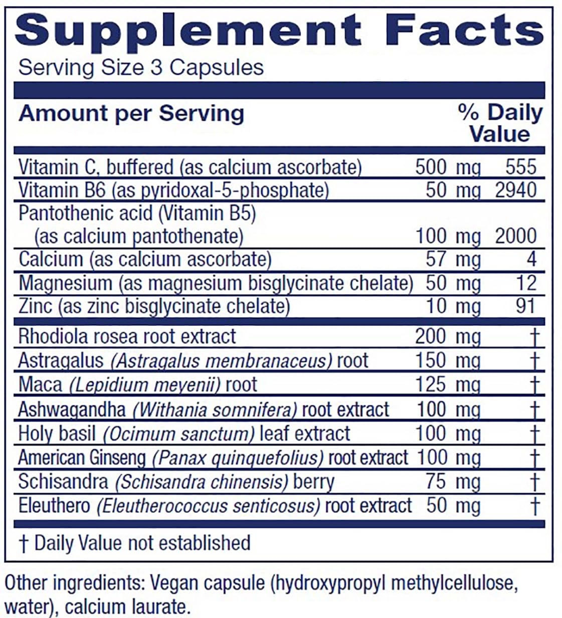 Vitanica Adrenal Assist: cierre de tapa para conservar cápsulas veganas.