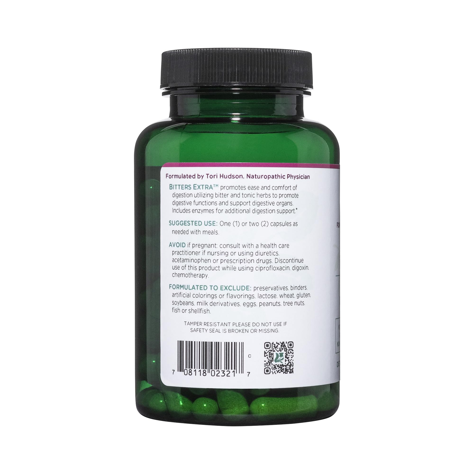 Cápsulas de Vitanica Bitters Extra para uso diario con enzimas digestivas