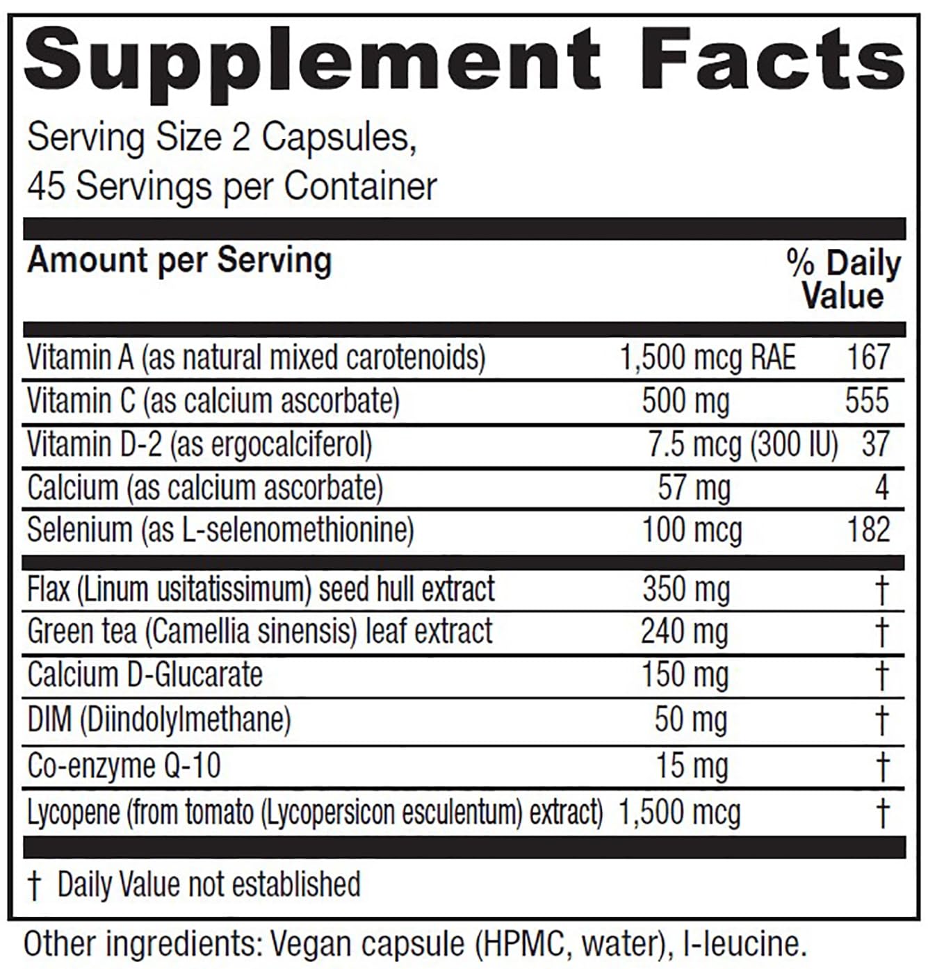 Vitanica BreastBlend frasco con cápsulas, fórmula vegana para el cuidado preventivo.