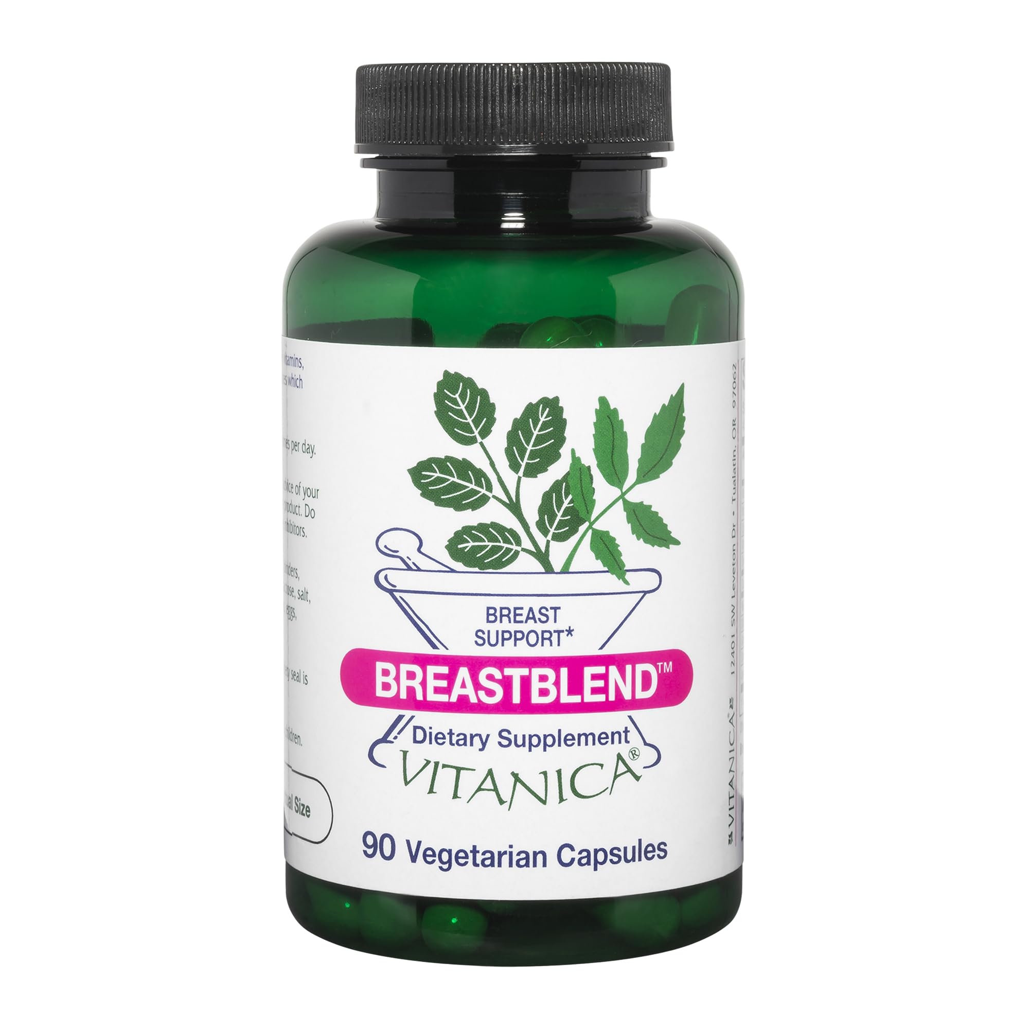 Vitanica BreastBlend: botella frontal, formato vegano y cuidado diario