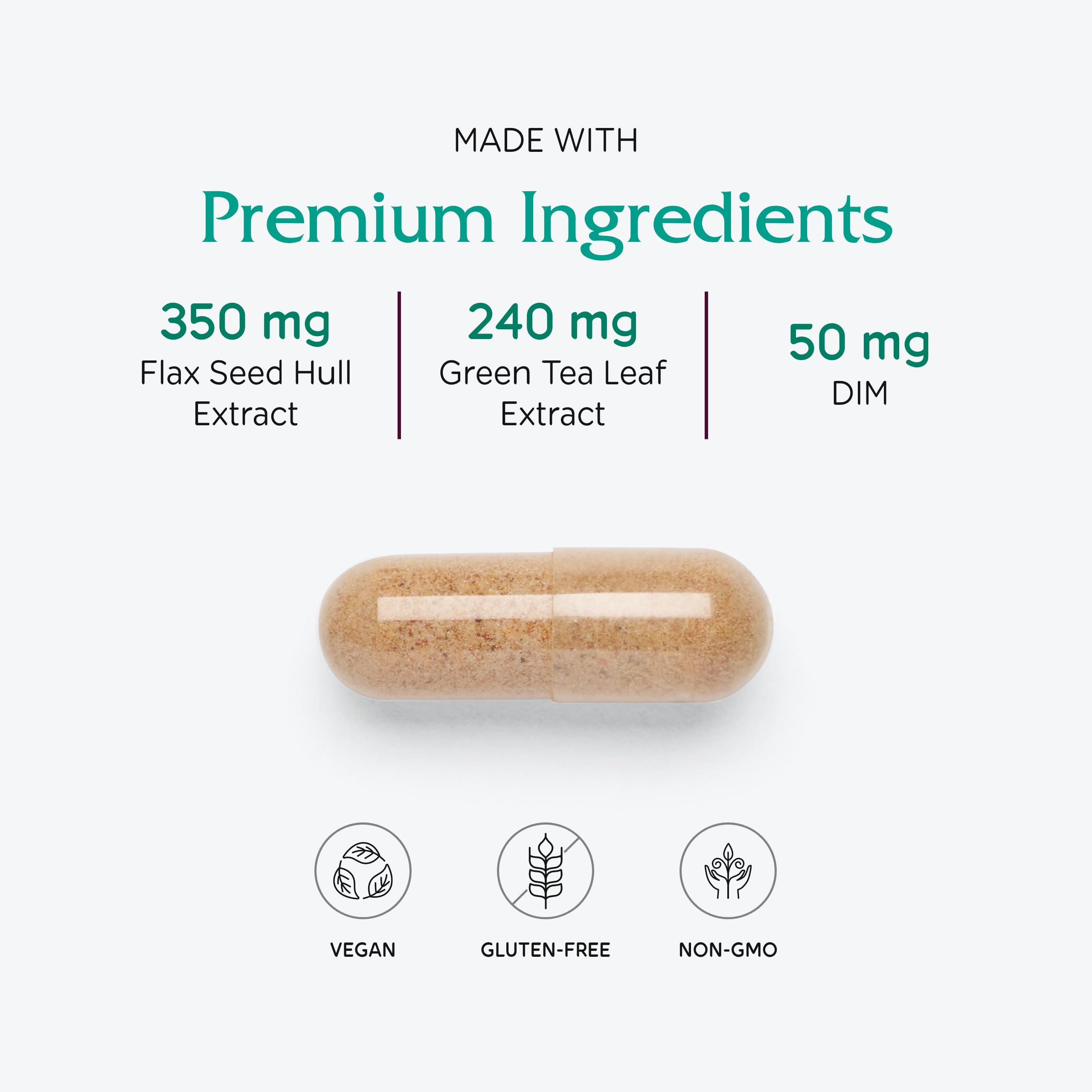 Vitanica BreastBlend etiqueta del producto, información clara sobre ingredientes veganos.