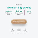 Vitanica BreastBlend etiqueta del producto, información clara sobre ingredientes veganos.