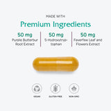 Vitanica Butterbur Extra: ingredientes herbales visibles para un uso consciente.