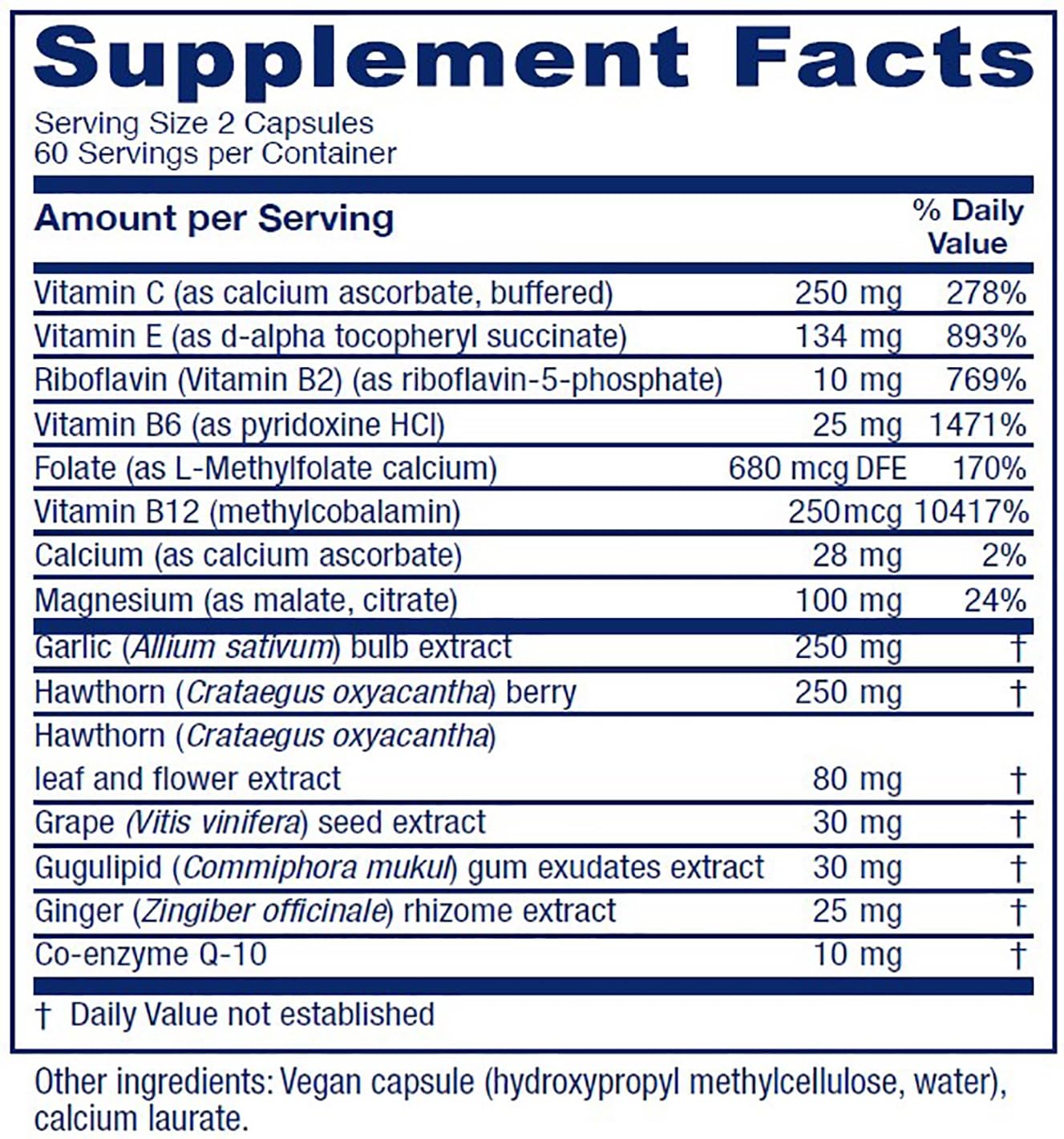 Cápsulas de CardioBlend para uso diario y apoyo a la salud del corazón.