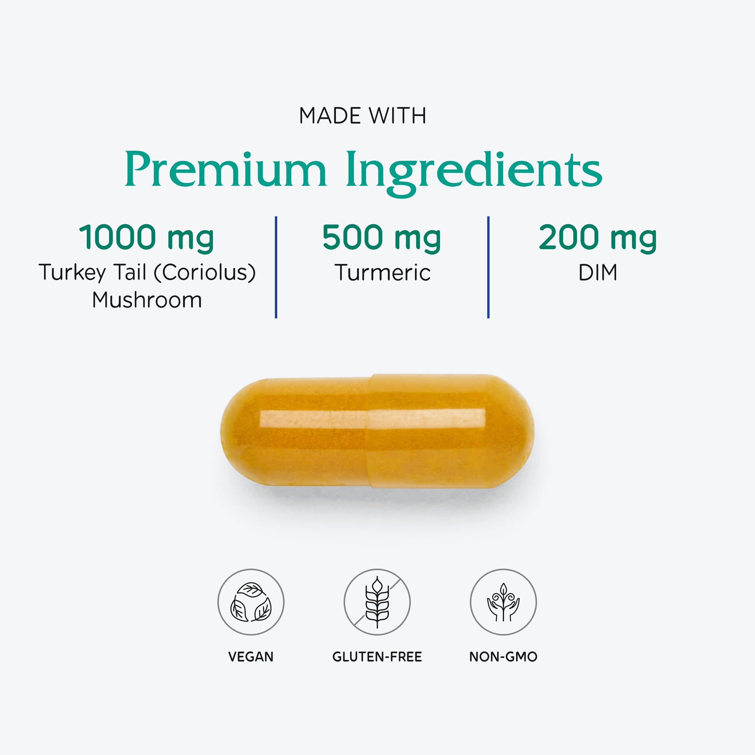Curcuma en Vitanica CCDG Blend con antioxidantes para apoyar vías inflamatorias.