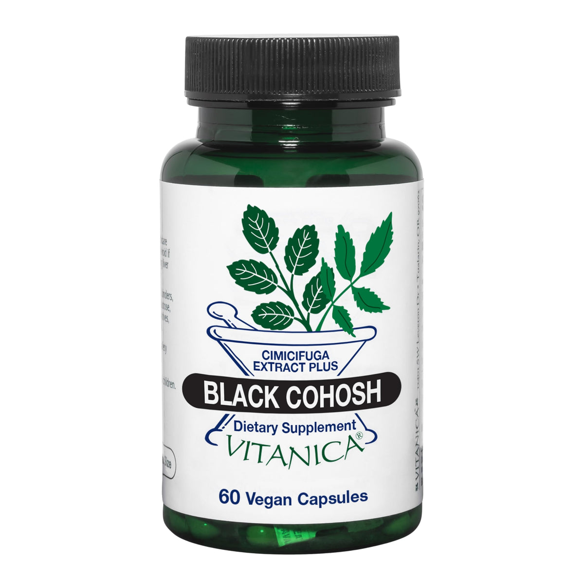 Vitanica Cimicífuga Extracto Plus en botella para uso diario seguro.