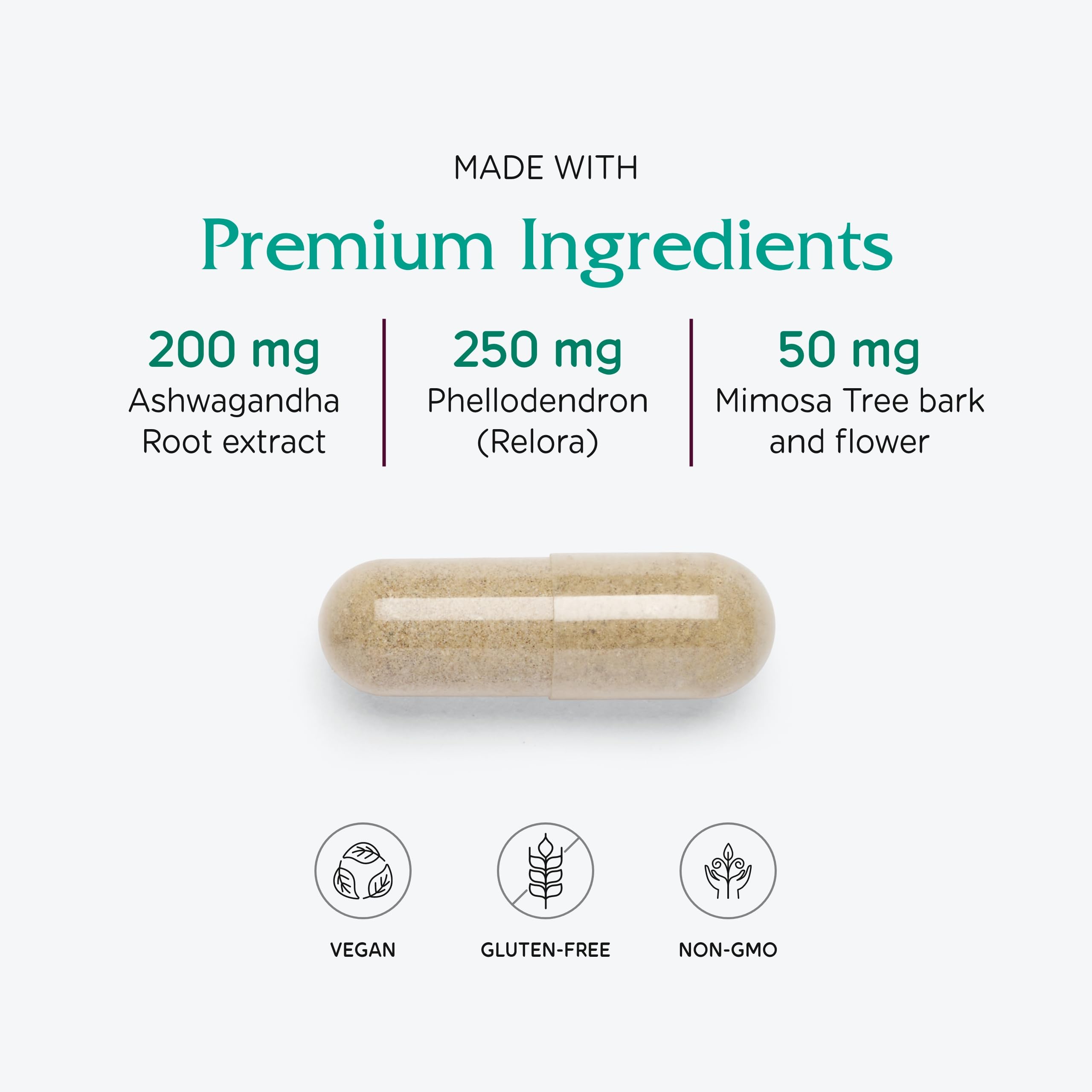Mezcla Relora en Vitanica Cortisol Relief para apoyo hormonal ante el estrés