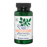 Vitanica Cramp Relax, bote de cápsulas, apoyo para molestias menstruales ocasionales.