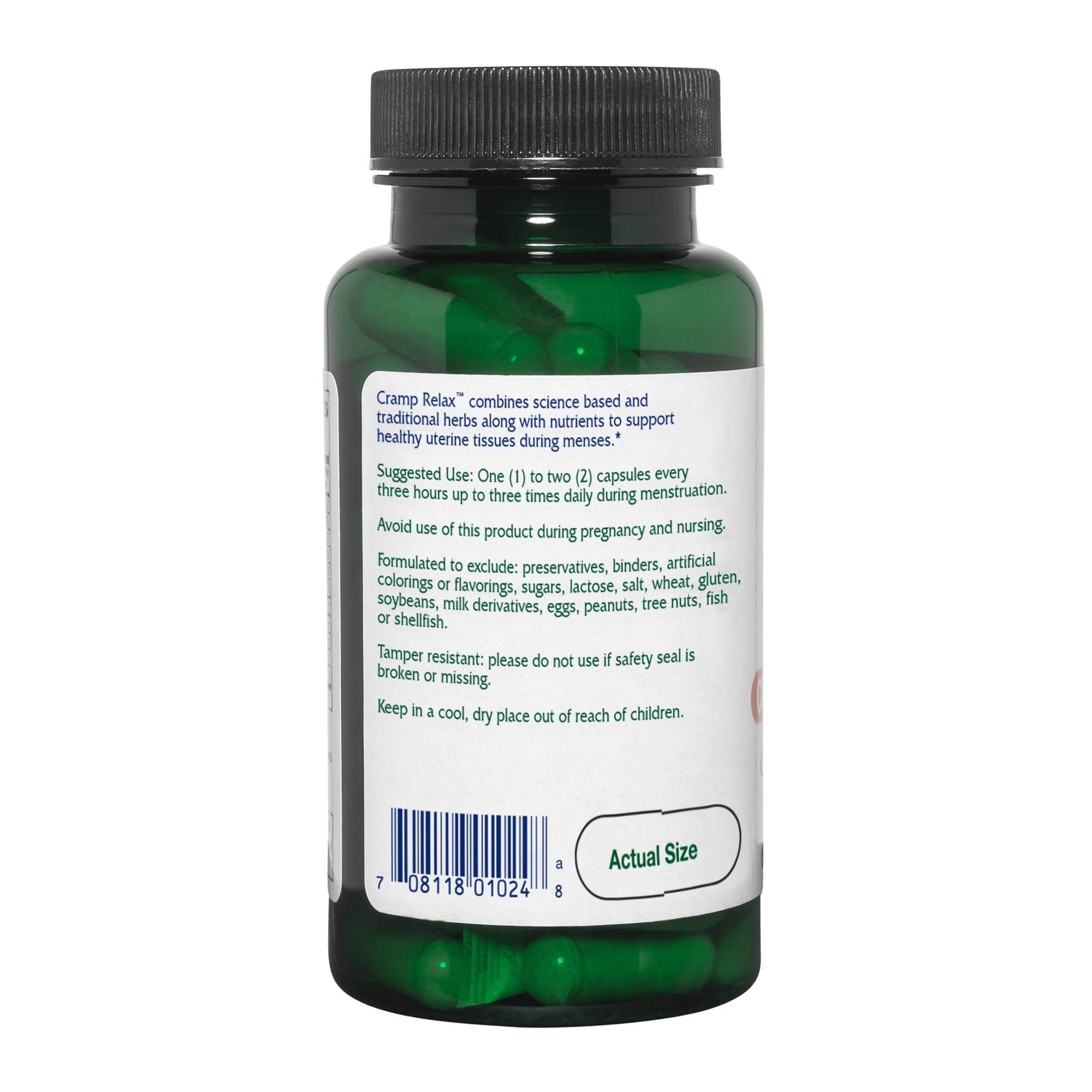 Vitanica Cramp Relax, cápsulas veganas para apoyo menstrual y relajación muscular