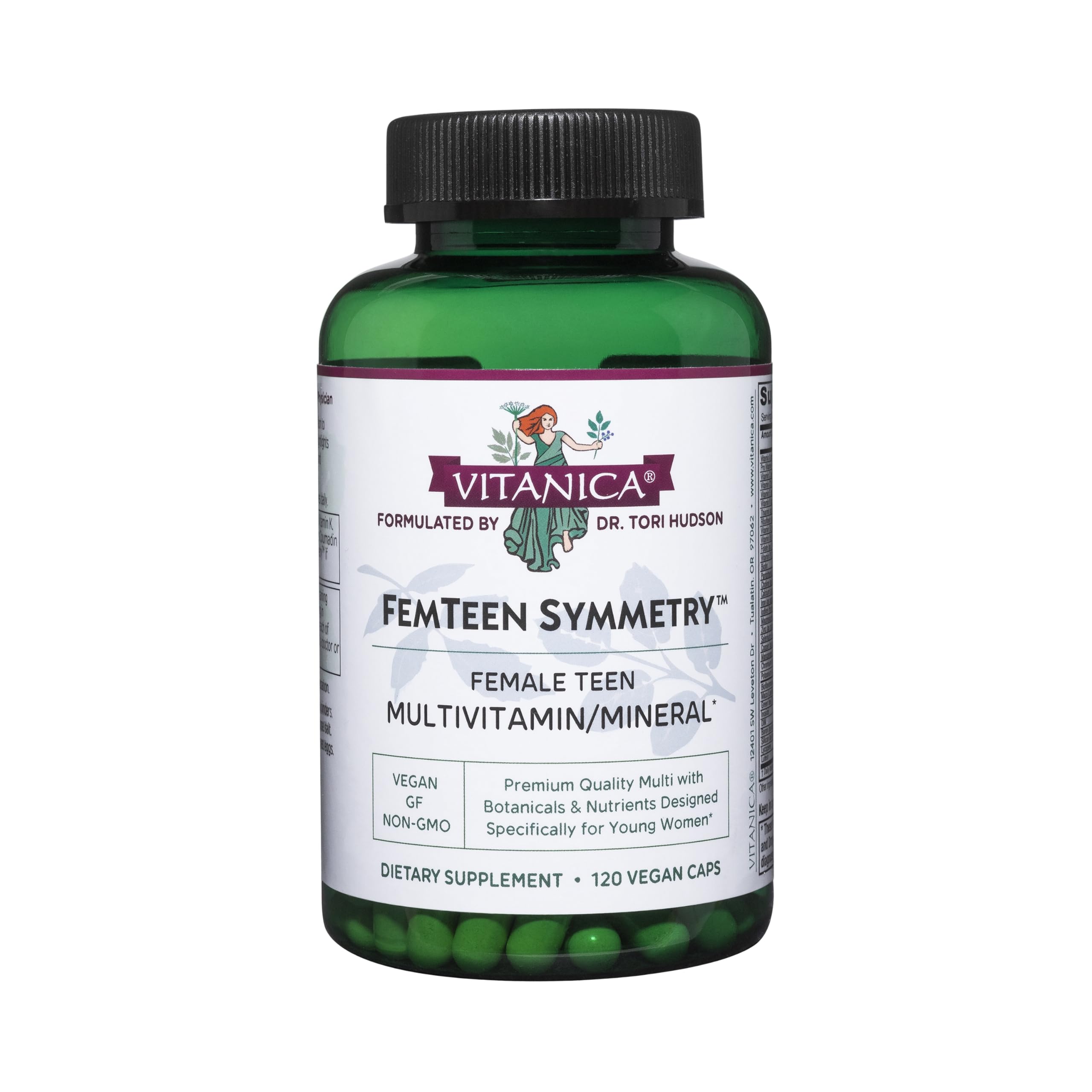 Vitanica FemTeen Symmetry, caja del multivitamínico diario para adolescentes