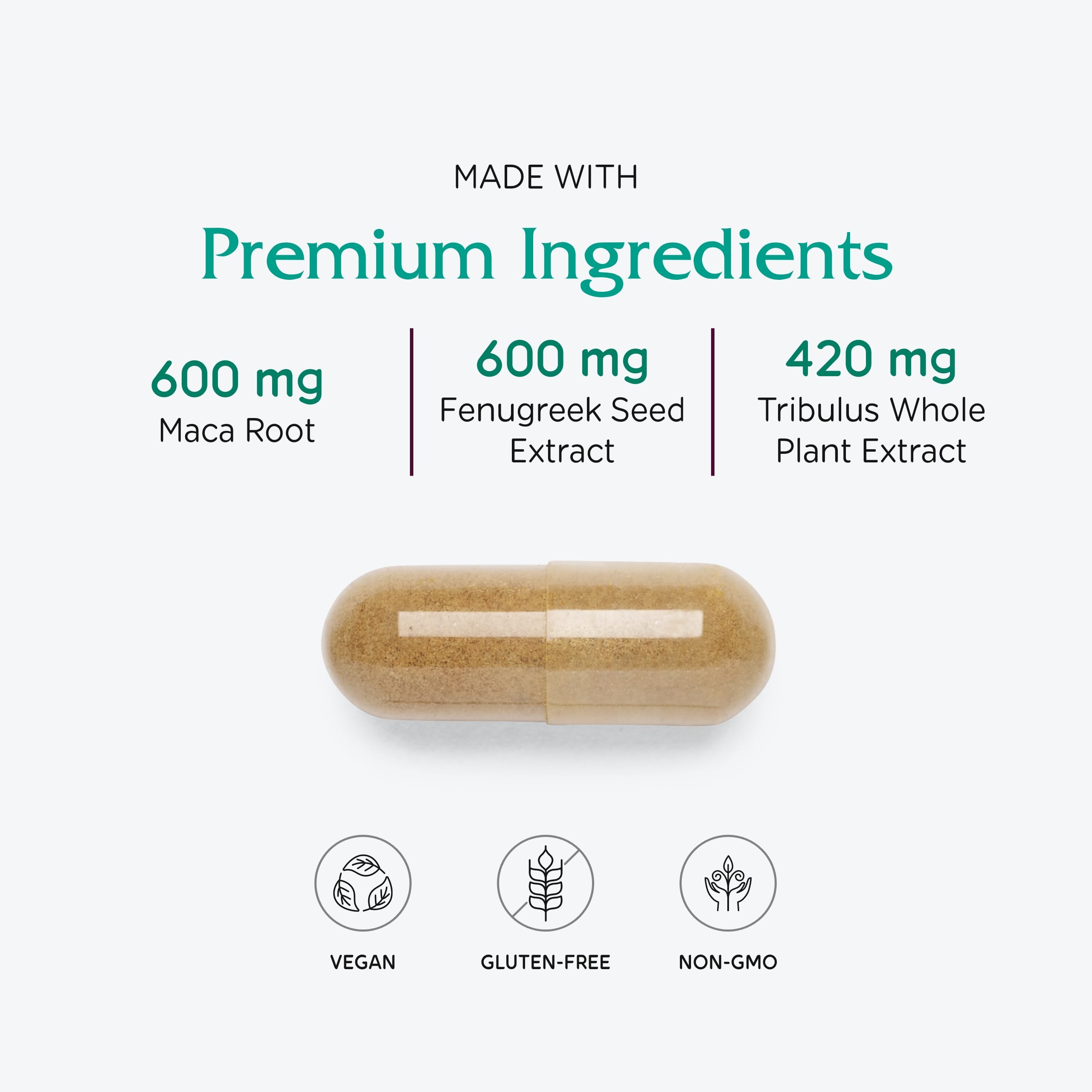 Mezcla de hierbas en FemVitality para apoyar deseo y vitalidad.