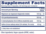 Etiqueta frontal de Vitanica Fibro Formula con la marca y pureza de ingredientes.