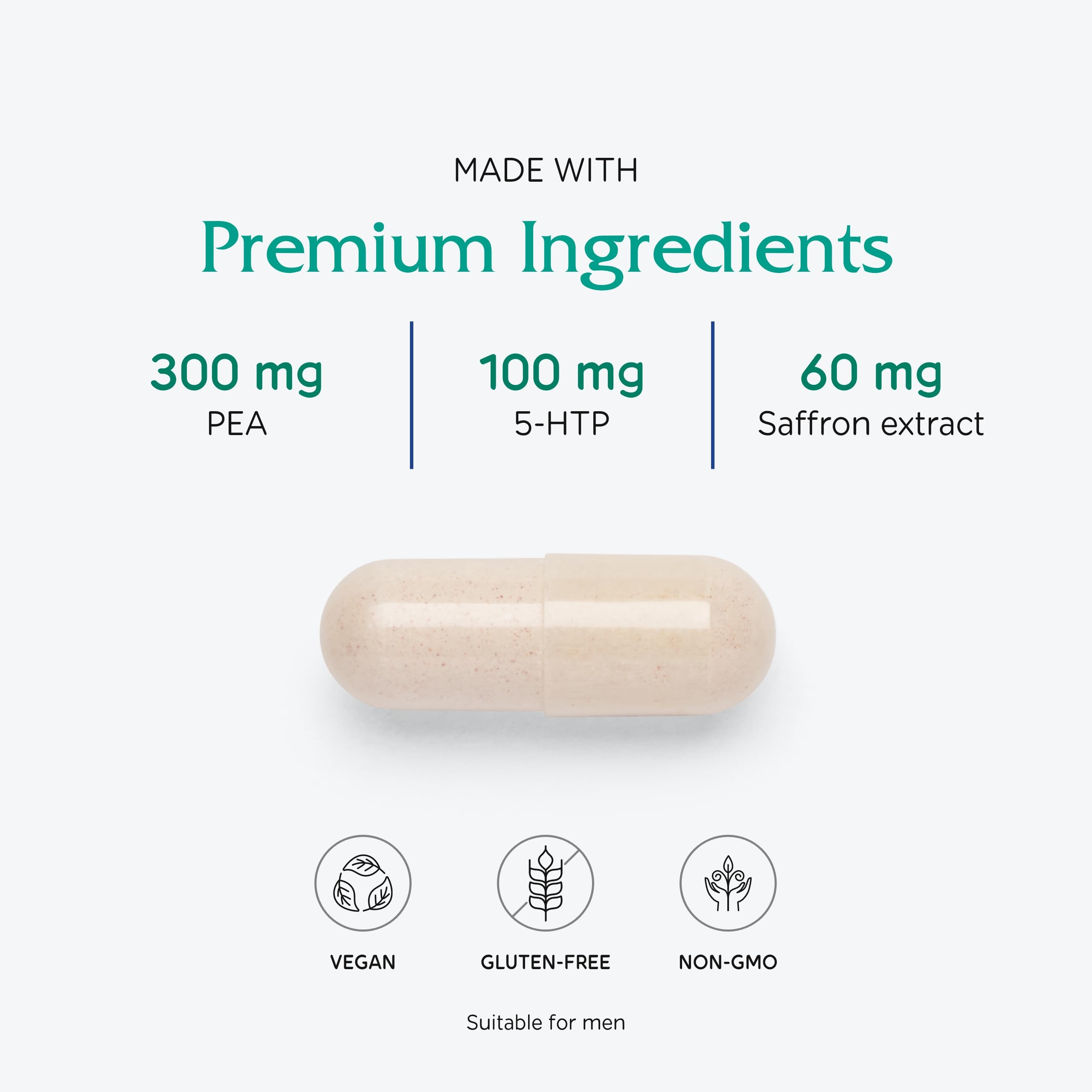 PEA, ingrediente clave, en la fórmula de Vitanica Fibro Formula para equilibrio neuromuscular.
